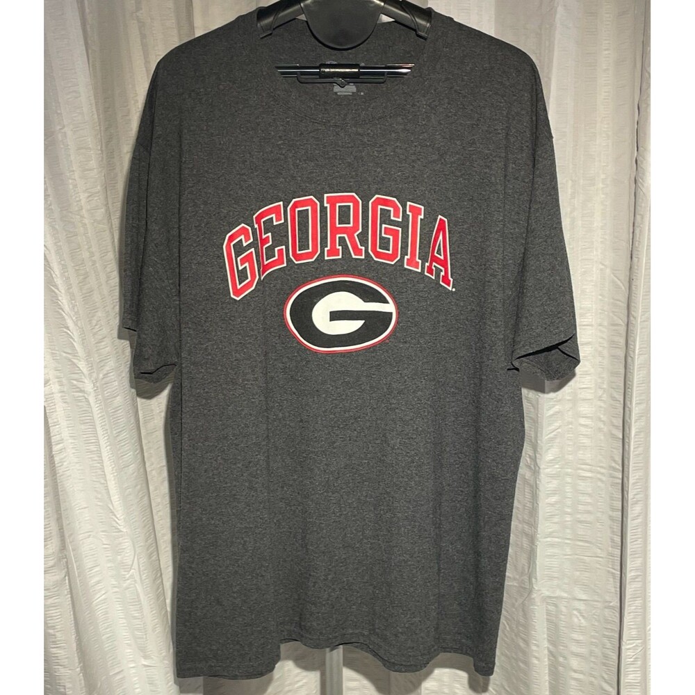 Champion Georgia Bulldogs Mens XL Gray UGA Logo T Shirt NCAA College Football